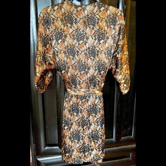 2pcs Satin Slip Dress & Belted Robe - Picture 2 of 5